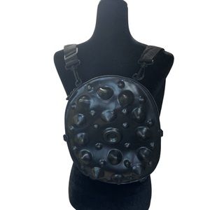 Vintage Anemone Black Spiky Backpack